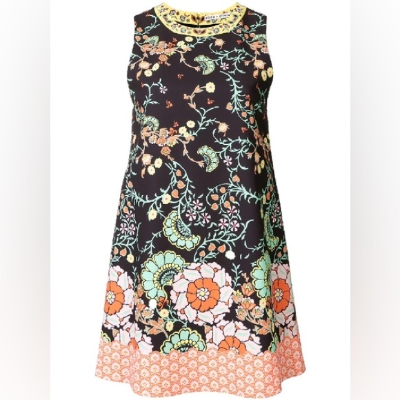 Alice + Olivia Keaton Crewneck Shift Dress - Picture 3 of 11